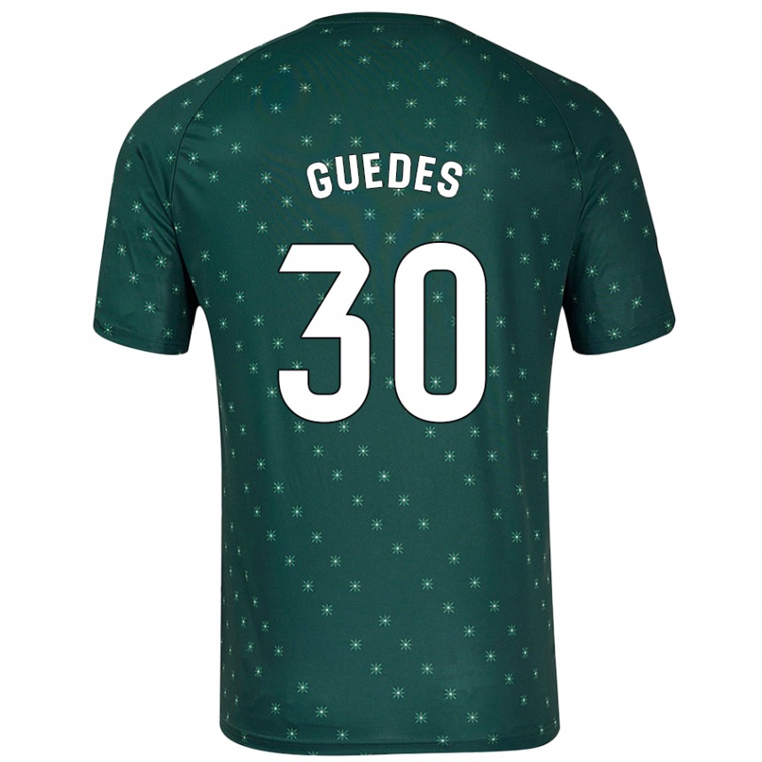 Enfant Football Maillot Gui Guedes #30 Vert Foncé Tenues Extérieur 2024/25