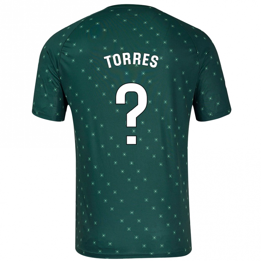 Enfant Football Maillot Alejandro Torres #0 Vert Foncé Tenues Extérieur 2024/25