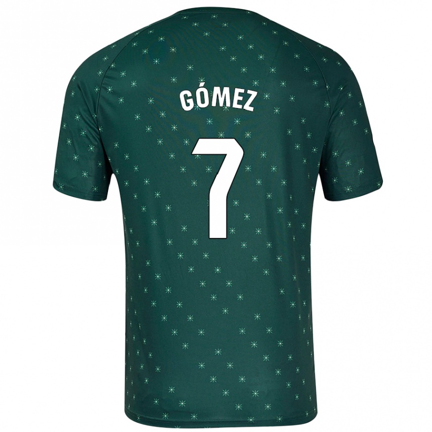 Enfant Football Maillot Valen Gómez #7 Vert Foncé Tenues Extérieur 2024/25