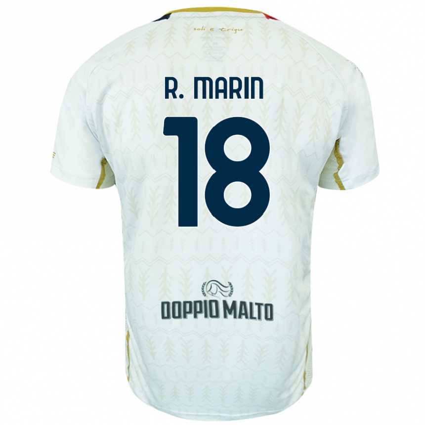 Enfant Football Maillot Răzvan Marin #18 Blanc Tenues Extérieur 2024/25