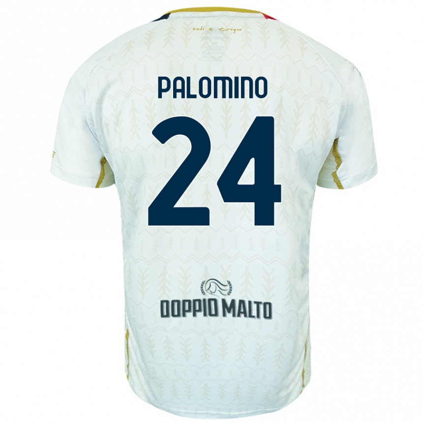 Enfant Football Maillot José Luis Palomino #24 Blanc Tenues Extérieur 2024/25