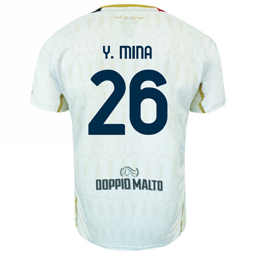 Enfant Football Maillot Yerry Mina #26 Blanc Tenues Extérieur 2024/25