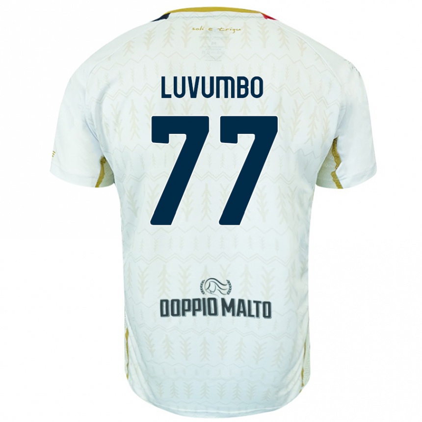 Enfant Football Maillot Zito Luvumbo #77 Blanc Tenues Extérieur 2024/25