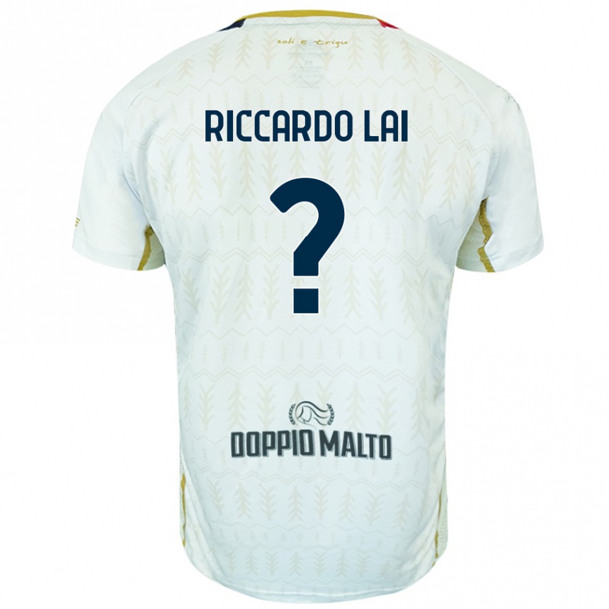 Enfant Football Maillot Riccardo Lai #0 Blanc Tenues Extérieur 2024/25