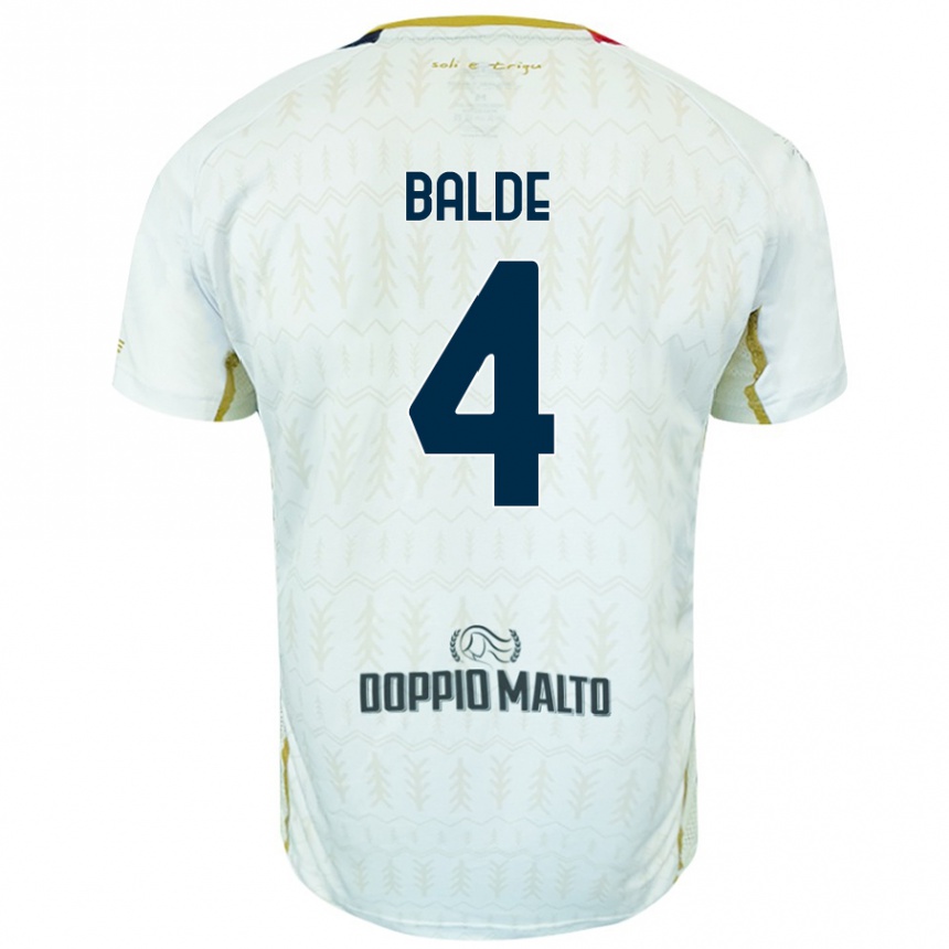 Enfant Football Maillot Mamadou Balde #4 Blanc Tenues Extérieur 2024/25