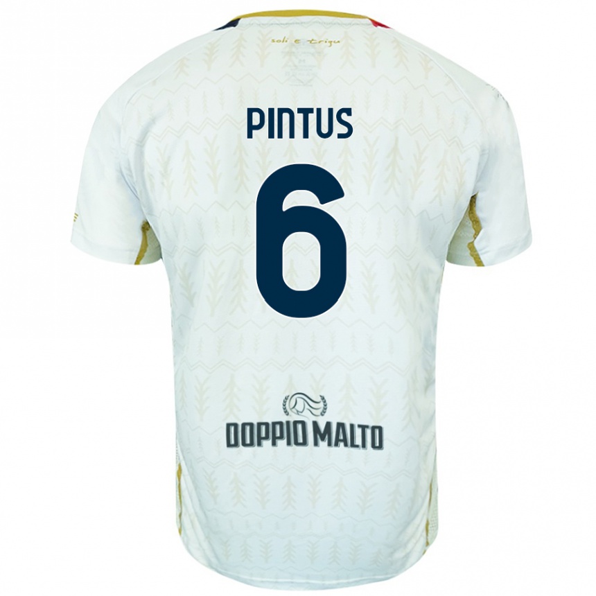 Enfant Football Maillot Nicola Pintus #6 Blanc Tenues Extérieur 2024/25