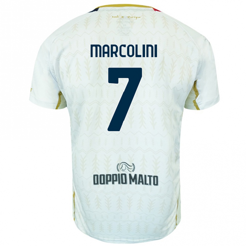 Enfant Football Maillot Diego Marcolini #7 Blanc Tenues Extérieur 2024/25