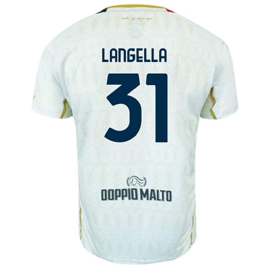 Enfant Football Maillot Matteo Langella #31 Blanc Tenues Extérieur 2024/25