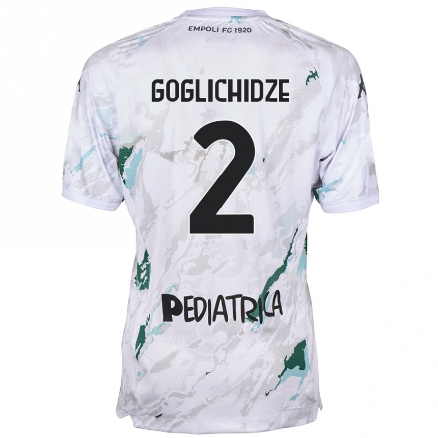 Enfant Football Maillot Saba Goglichidze #2 Gris Tenues Extérieur 2024/25