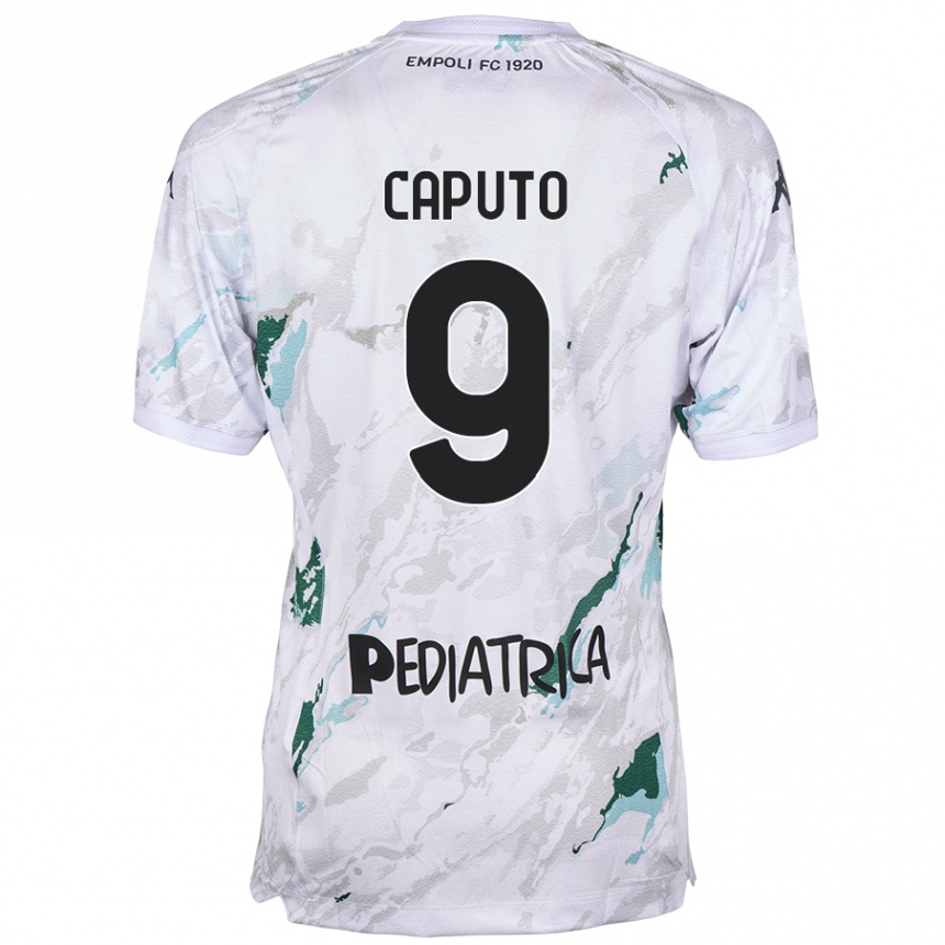 Enfant Football Maillot Francesco Caputo #9 Gris Tenues Extérieur 2024/25