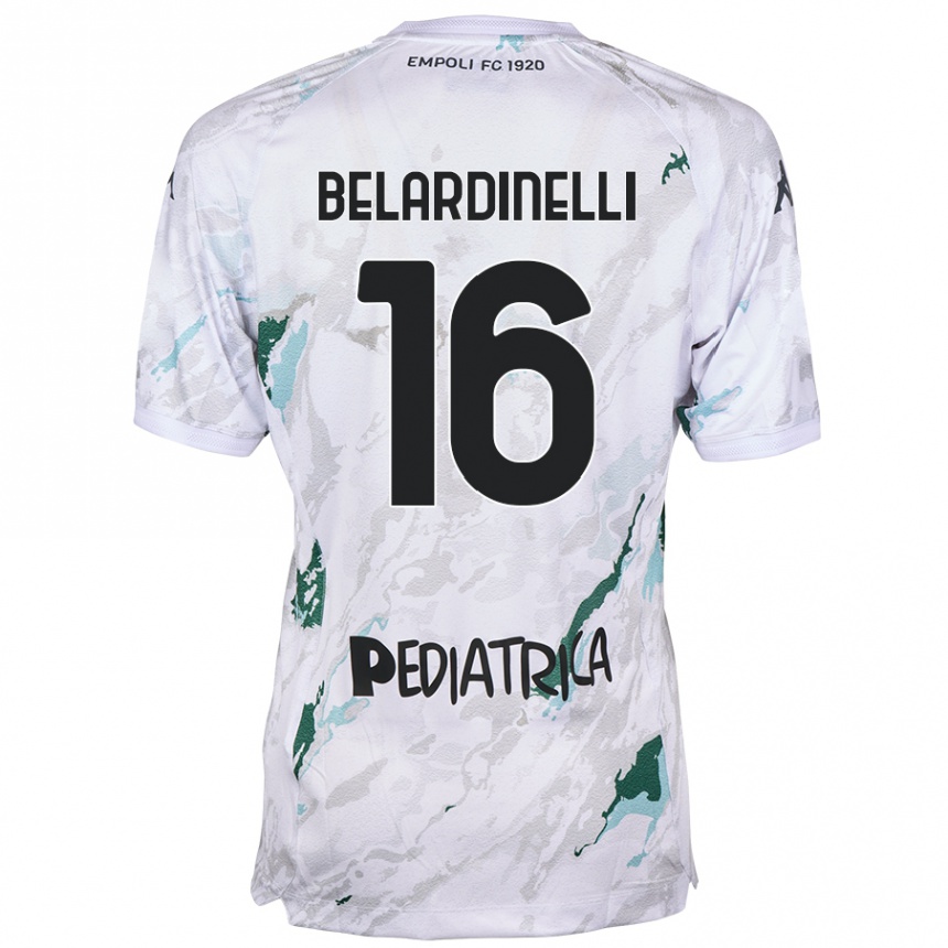 Enfant Football Maillot Luca Belardinelli #16 Gris Tenues Extérieur 2024/25