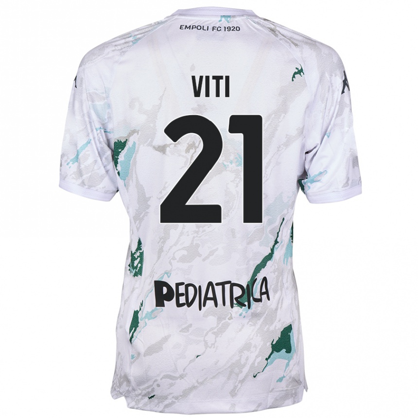 Enfant Football Maillot Mattia Viti #21 Gris Tenues Extérieur 2024/25