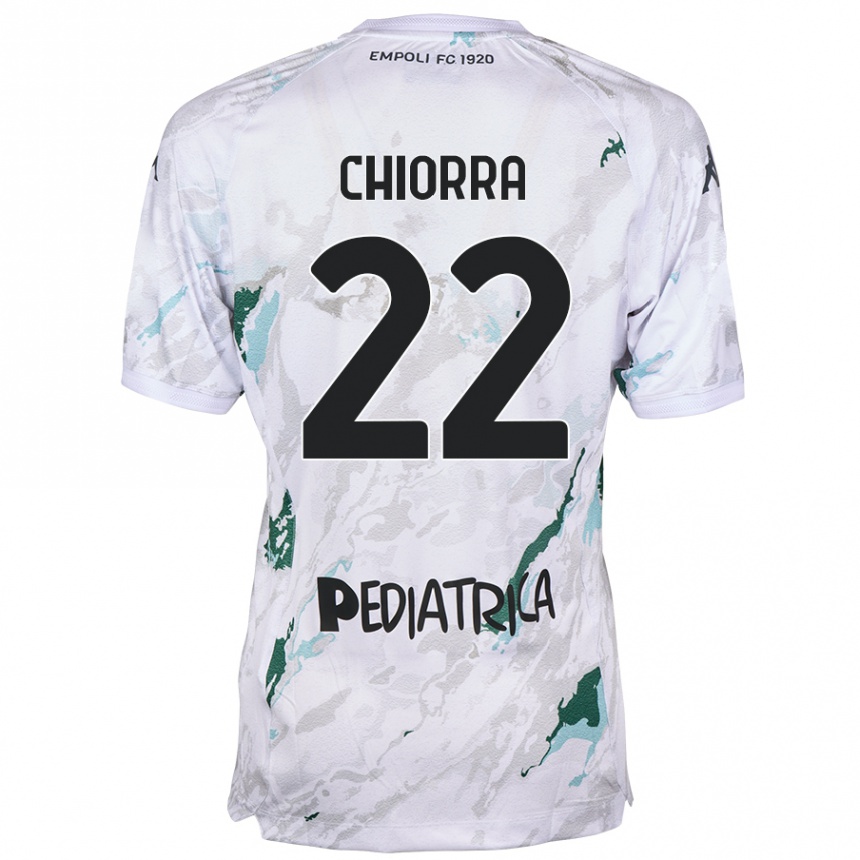 Enfant Football Maillot Niccolò Chiorra #22 Gris Tenues Extérieur 2024/25