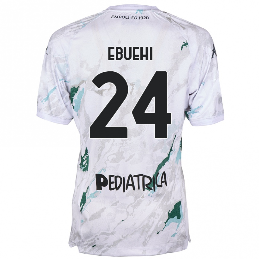 Enfant Football Maillot Tyronne Ebuehi #24 Gris Tenues Extérieur 2024/25