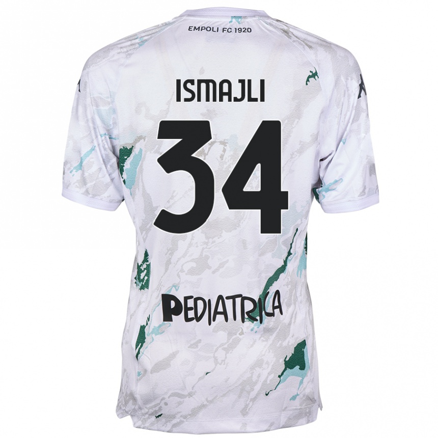 Enfant Football Maillot Ardian Ismajli #34 Gris Tenues Extérieur 2024/25