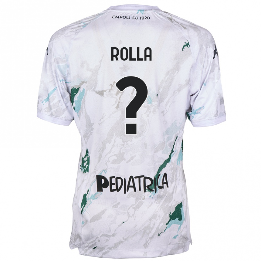 Enfant Football Maillot Nicola Rolla #0 Gris Tenues Extérieur 2024/25