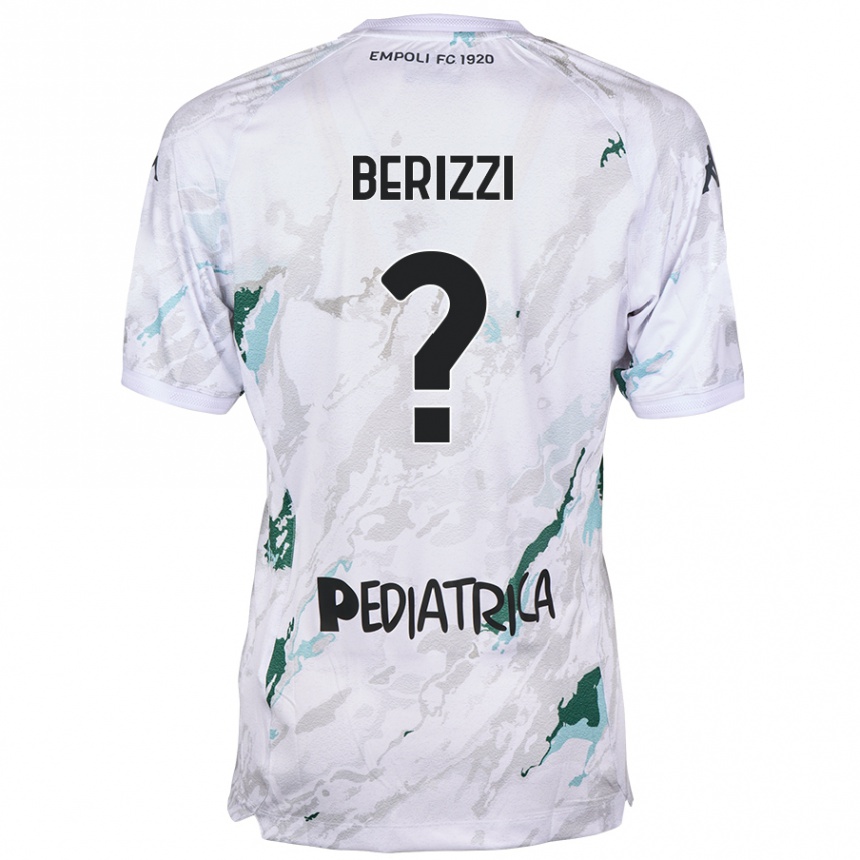 Enfant Football Maillot Roberto Berizzi #0 Gris Tenues Extérieur 2024/25