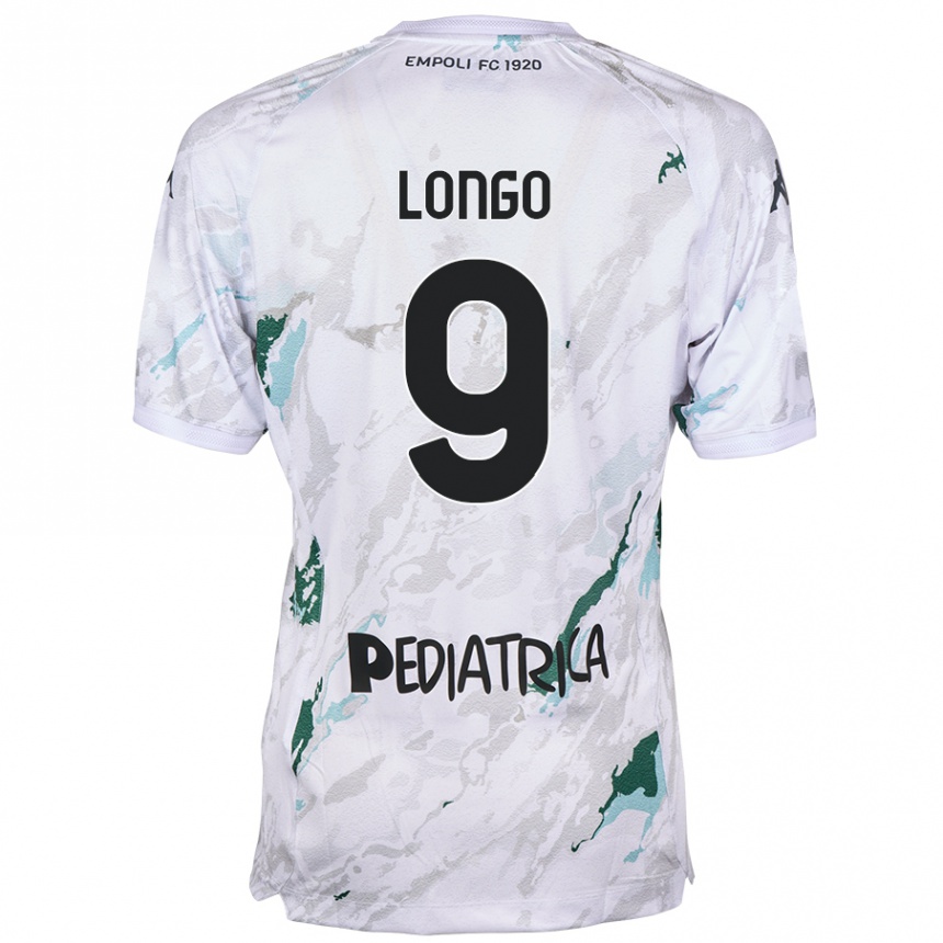 Enfant Football Maillot Mattia Longo #9 Gris Tenues Extérieur 2024/25