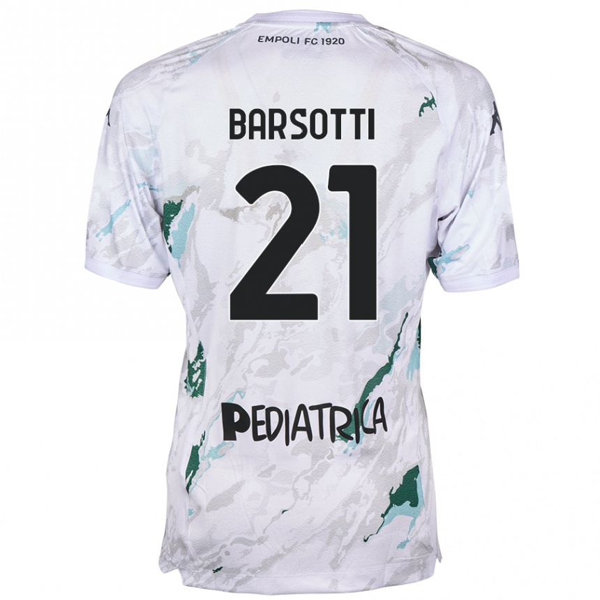 Enfant Football Maillot Leonardo Barsotti #21 Gris Tenues Extérieur 2024/25