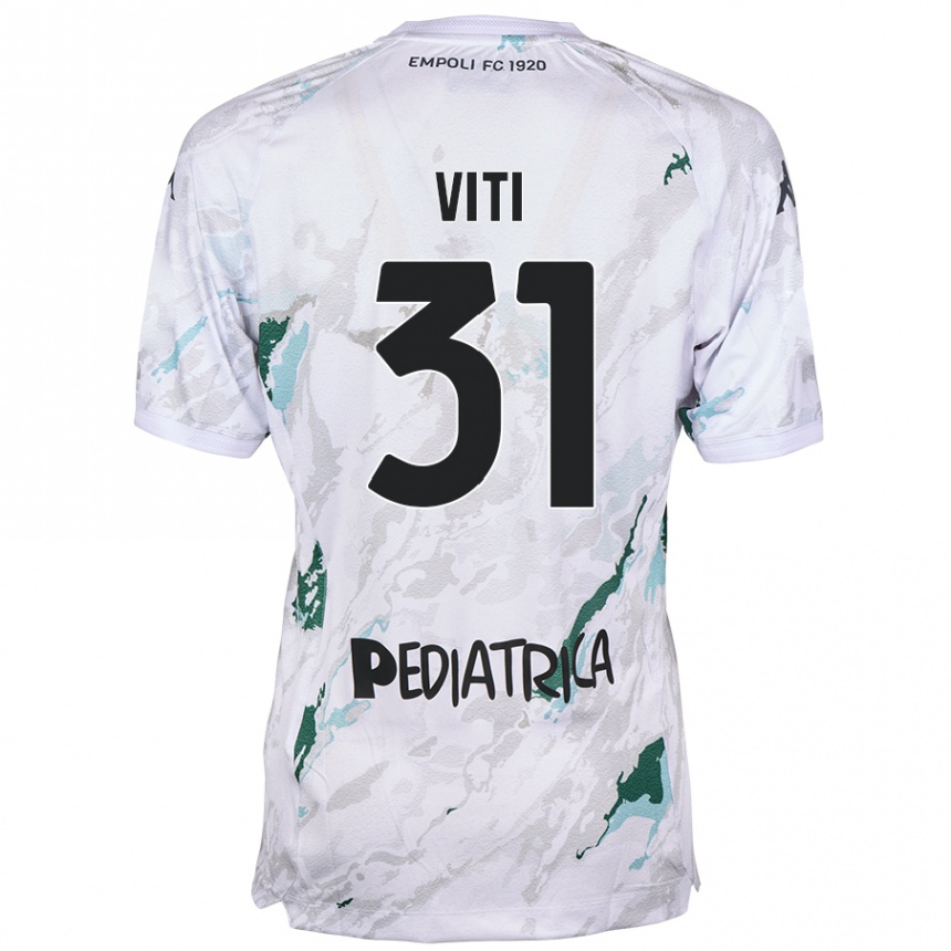 Enfant Football Maillot Vittorio Viti #31 Gris Tenues Extérieur 2024/25