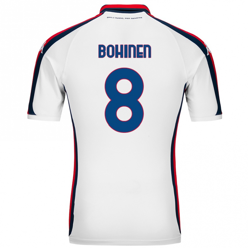 Enfant Football Maillot Emil Bohinen #8 Blanc Tenues Extérieur 2024/25