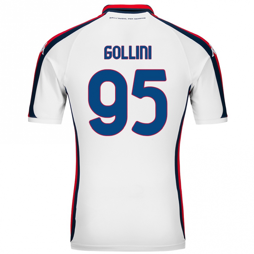 Enfant Football Maillot Pierluigi Gollini #95 Blanc Tenues Extérieur 2024/25