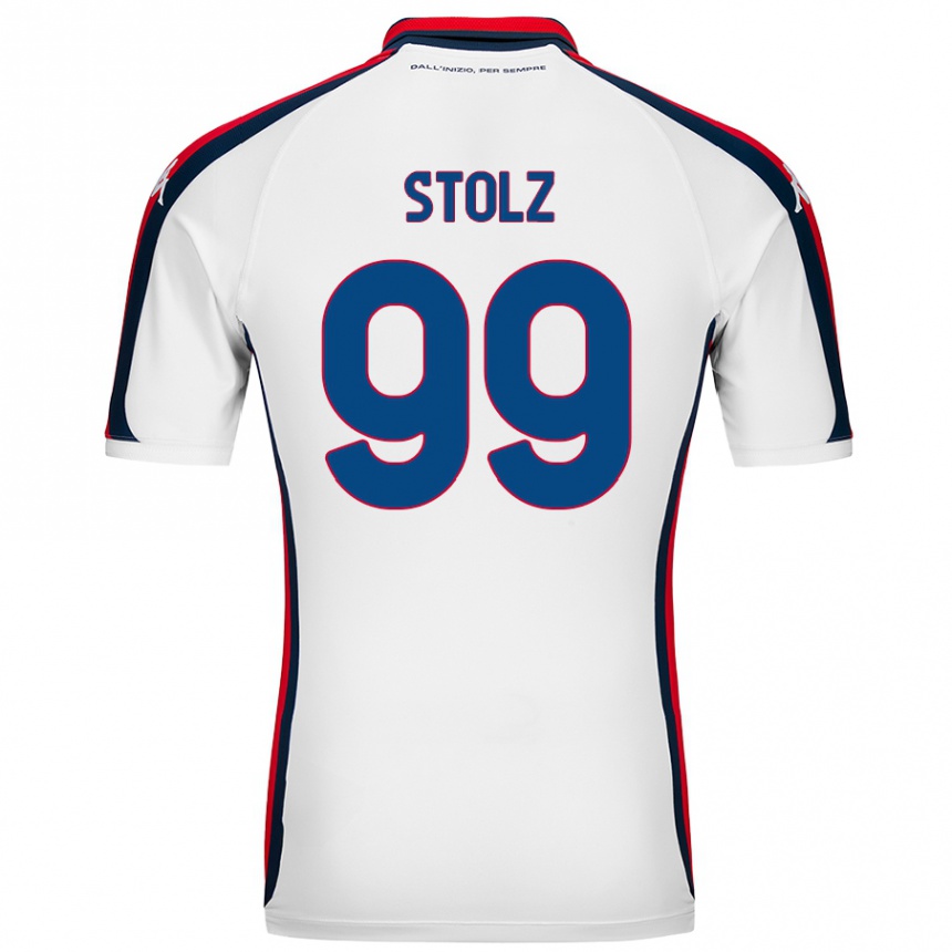 Enfant Football Maillot Franz Stolz #99 Blanc Tenues Extérieur 2024/25