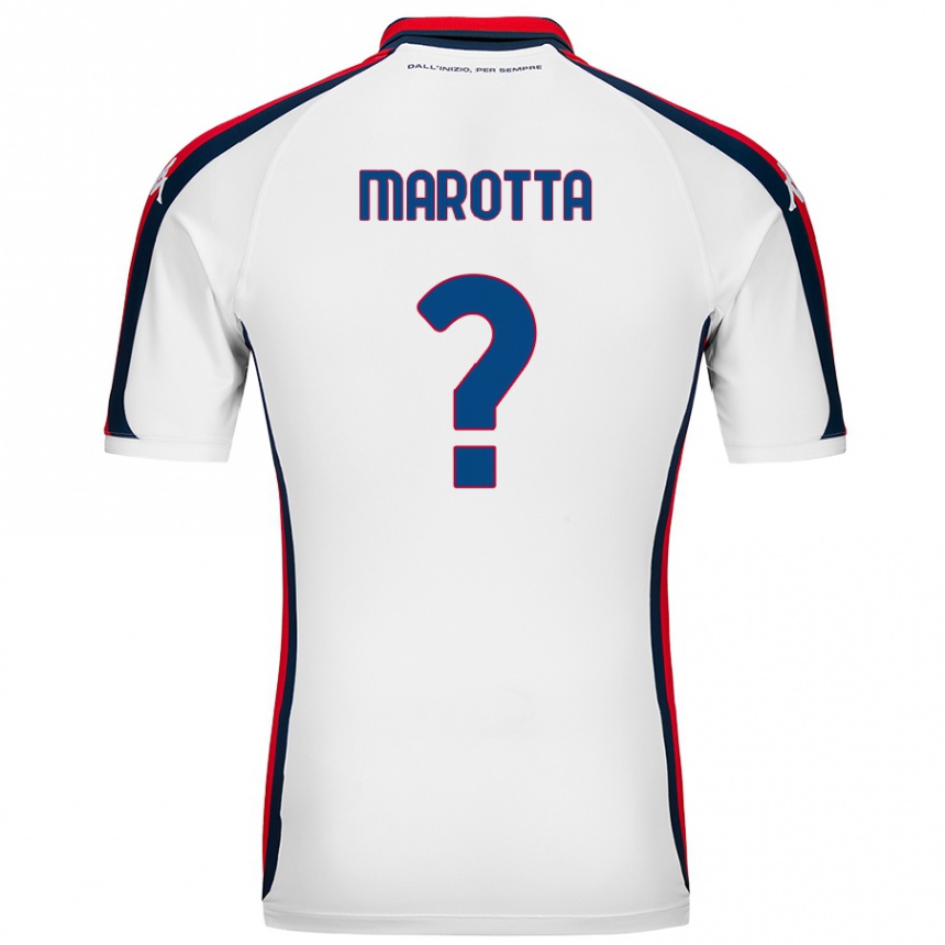 Enfant Football Maillot Francesco Marotta #0 Blanc Tenues Extérieur 2024/25