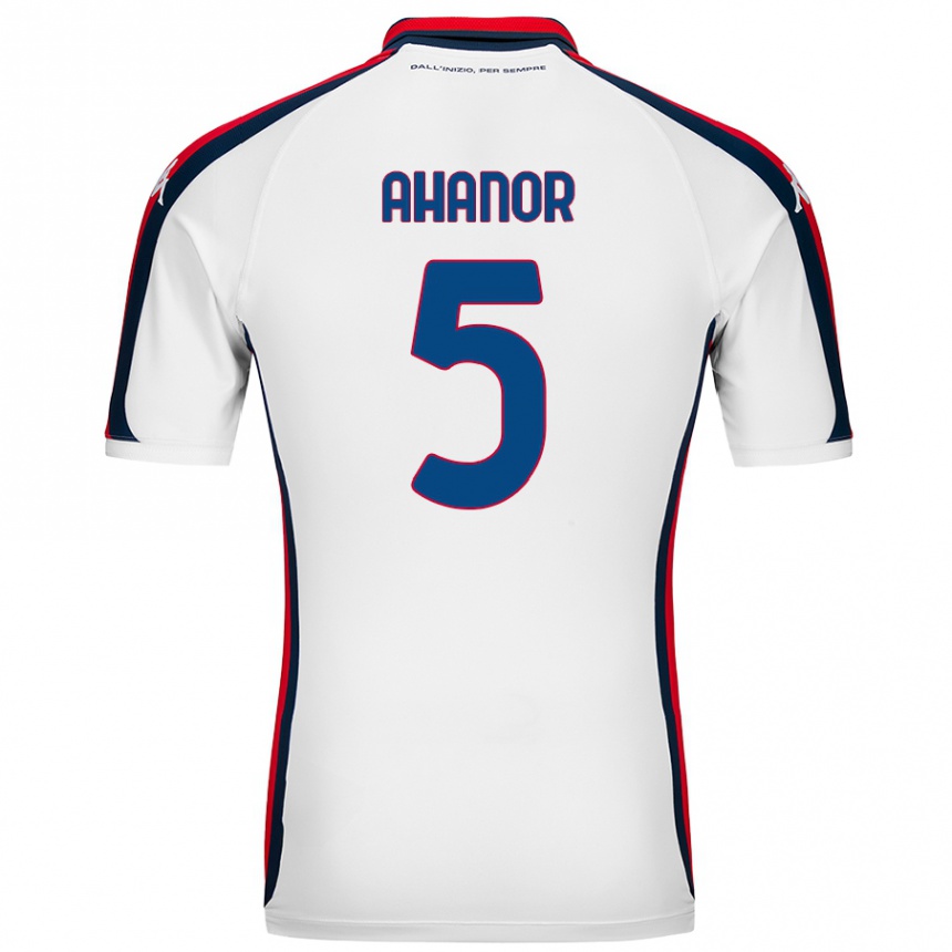 Enfant Football Maillot Honest Ahanor #5 Blanc Tenues Extérieur 2024/25