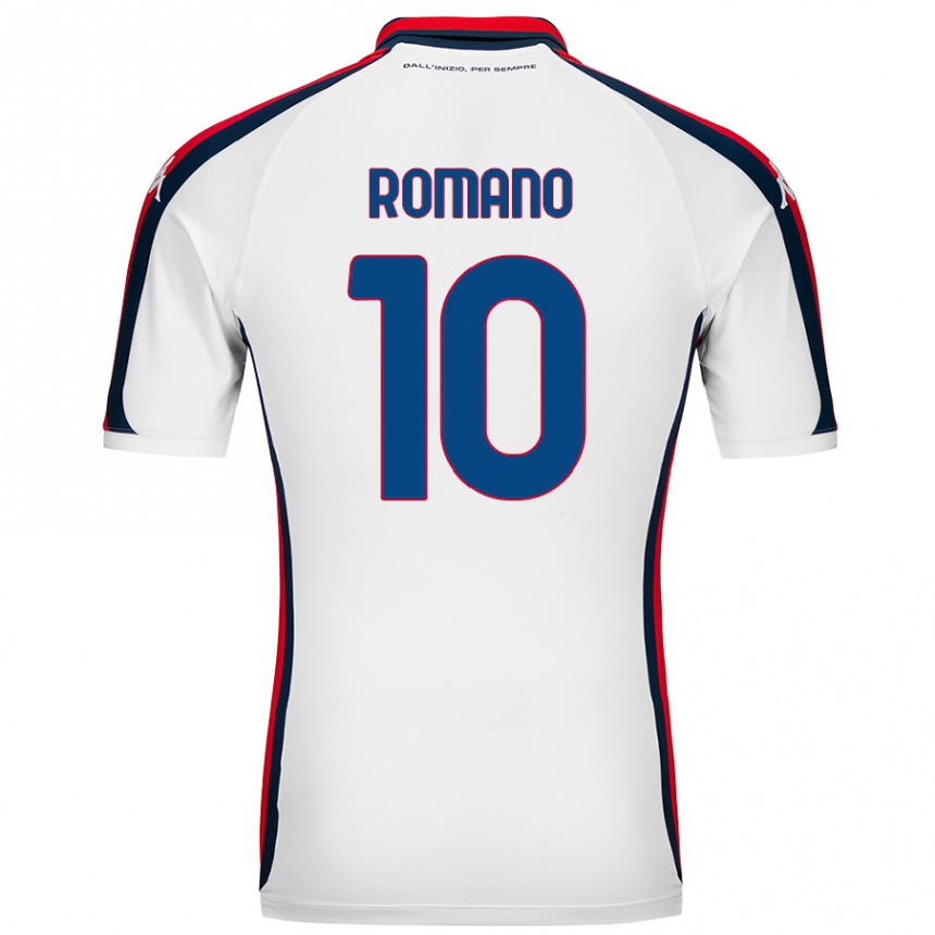 Enfant Football Maillot Marco Romano #10 Blanc Tenues Extérieur 2024/25