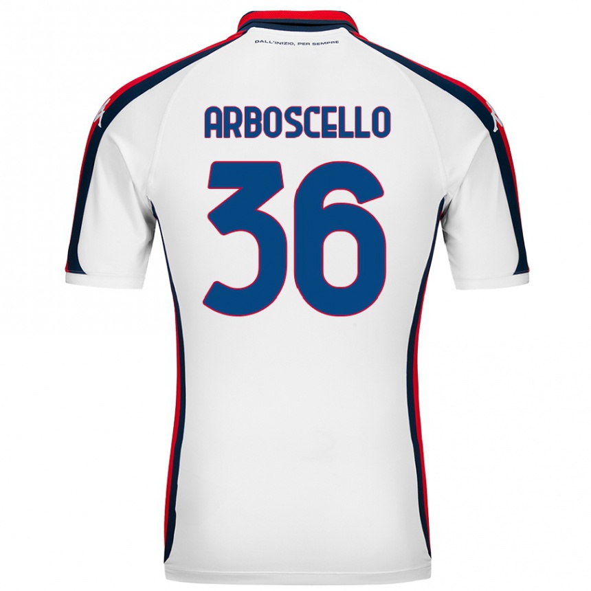 Enfant Football Maillot Riccardo Arboscello #36 Blanc Tenues Extérieur 2024/25