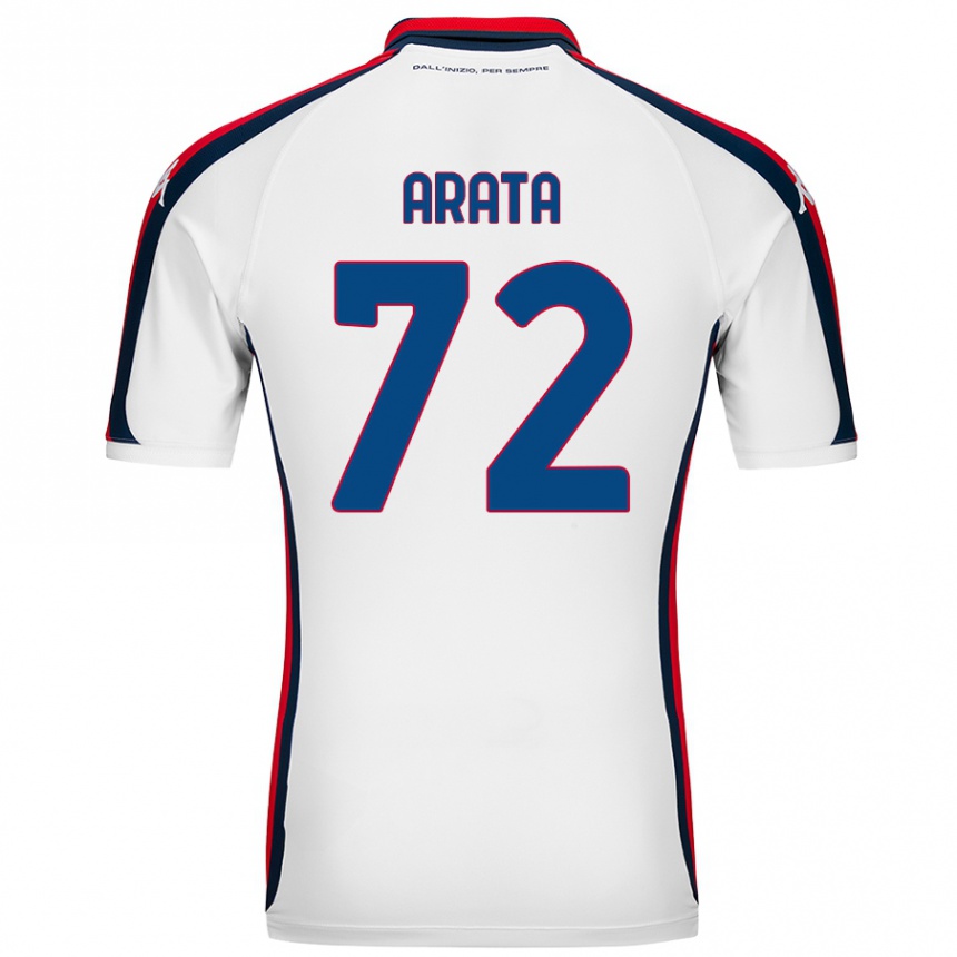 Enfant Football Maillot Stefano Arata #72 Blanc Tenues Extérieur 2024/25