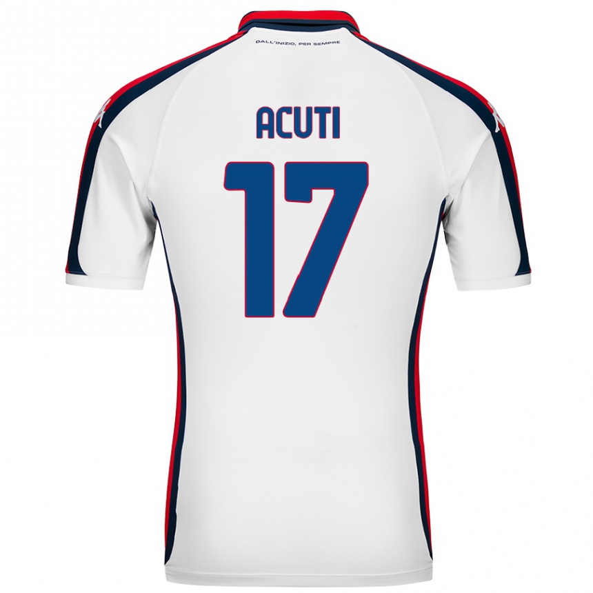 Enfant Football Maillot Arianna Acuti #17 Blanc Tenues Extérieur 2024/25