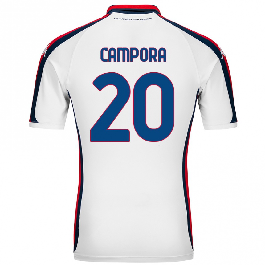 Enfant Football Maillot Alice Campora #20 Blanc Tenues Extérieur 2024/25