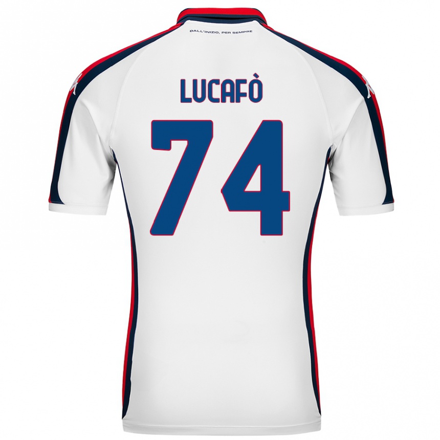 Enfant Football Maillot Sara Lucafò #74 Blanc Tenues Extérieur 2024/25