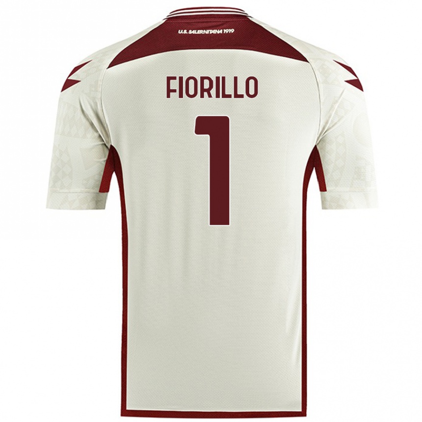 Enfant Football Maillot Vincenzo Fiorillo #1 Couleur Crème Tenues Extérieur 2024/25