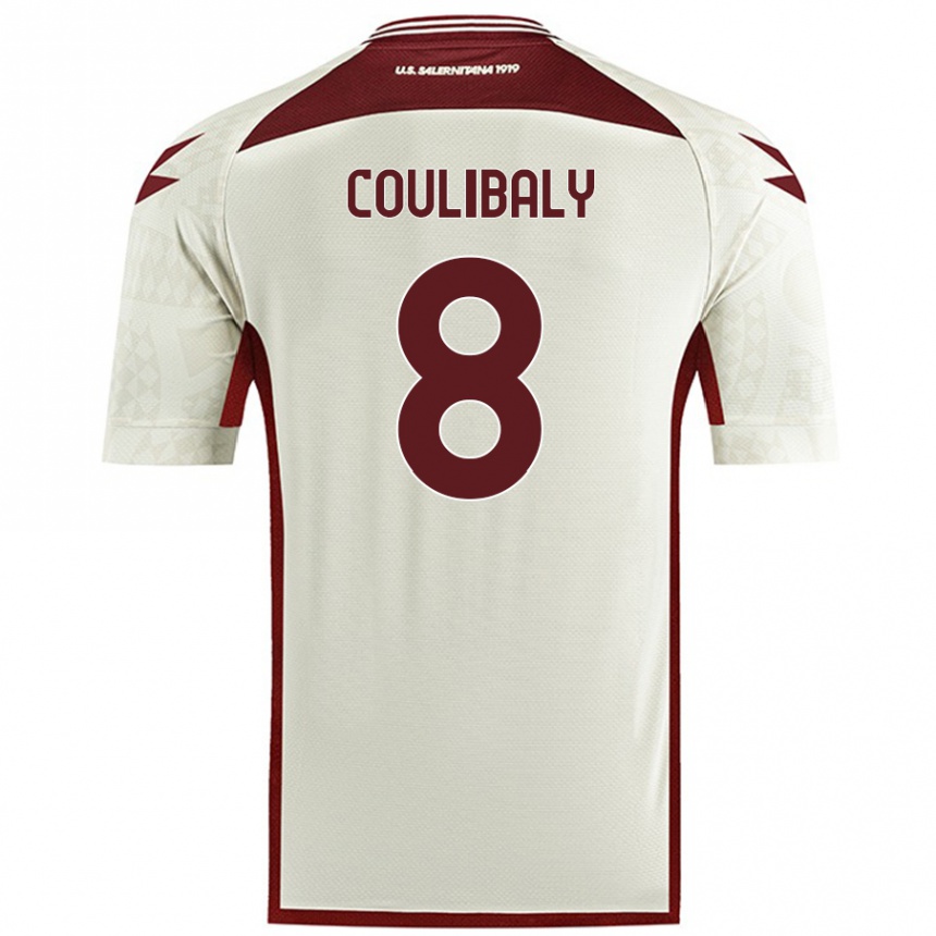 Enfant Football Maillot Mamadou Coulibaly #8 Couleur Crème Tenues Extérieur 2024/25