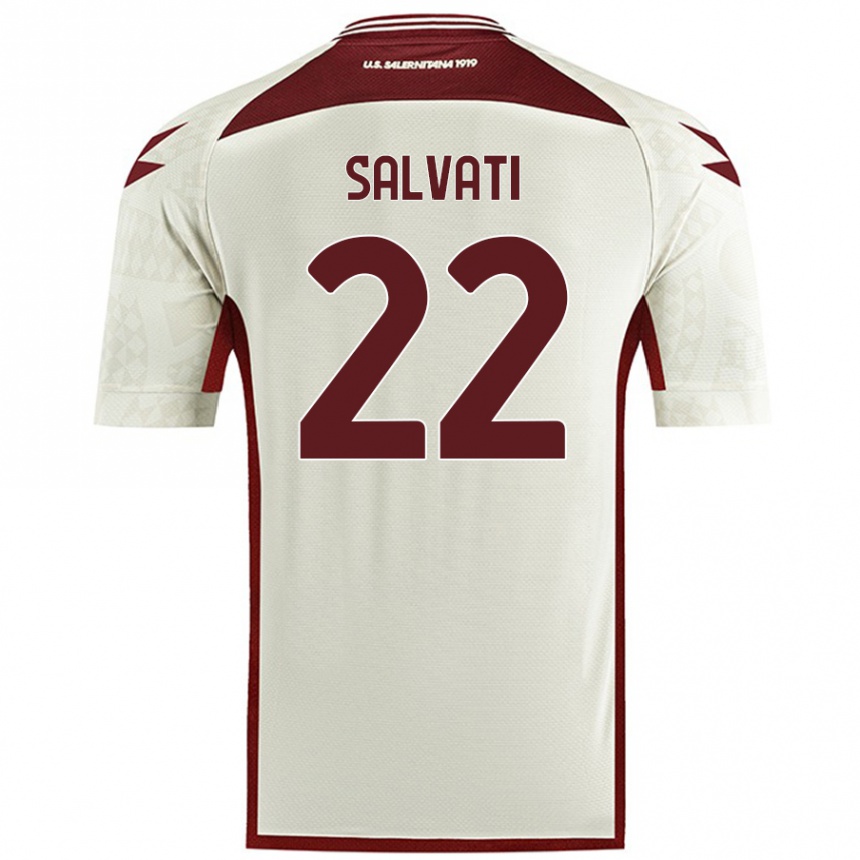 Enfant Football Maillot Gregorio Salvati #22 Couleur Crème Tenues Extérieur 2024/25