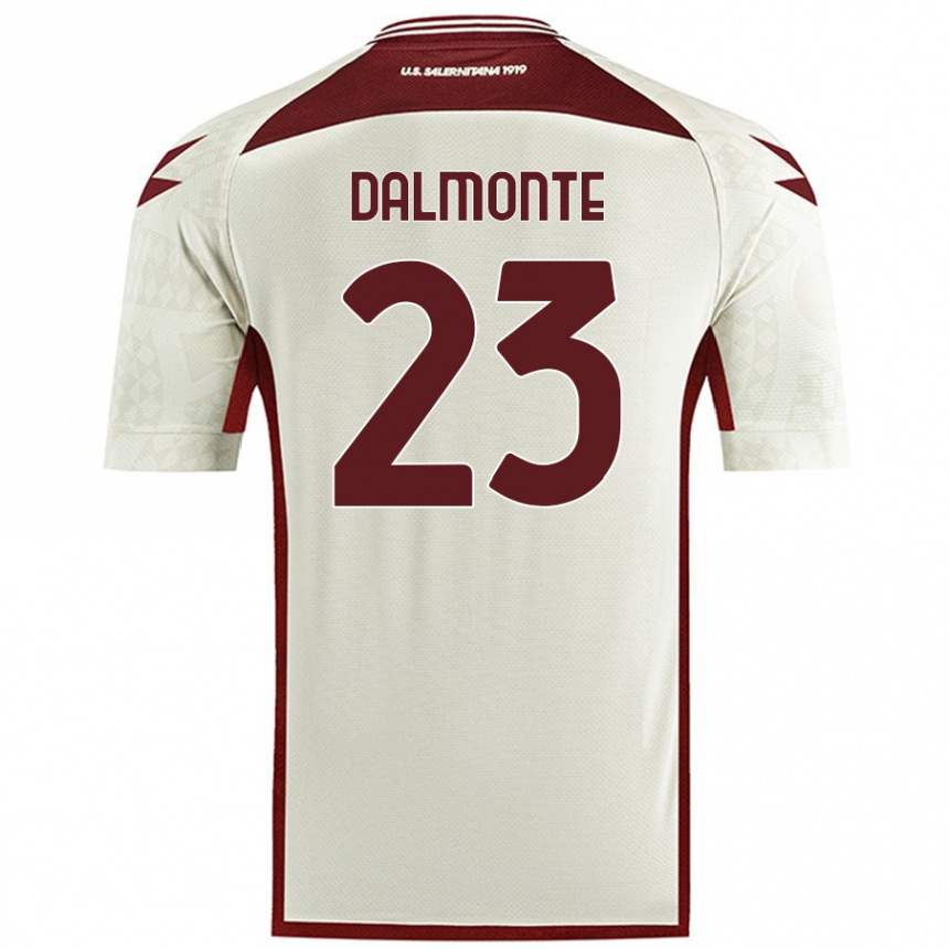 Enfant Football Maillot Nicola Dalmonte #23 Couleur Crème Tenues Extérieur 2024/25