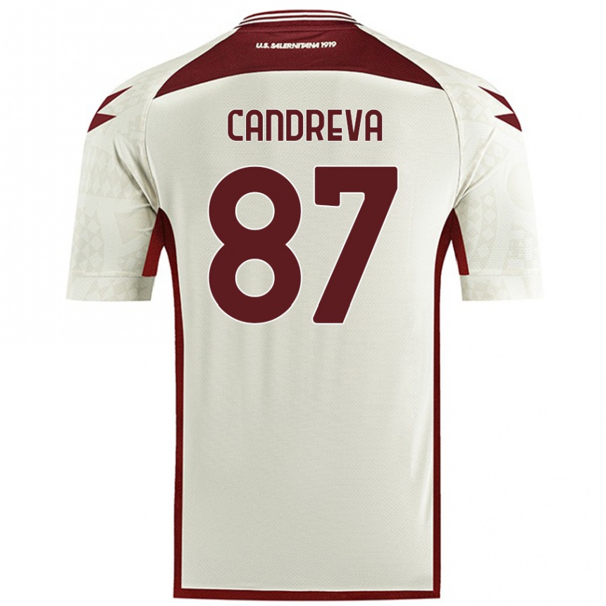 Enfant Football Maillot Antonio Candreva #87 Couleur Crème Tenues Extérieur 2024/25