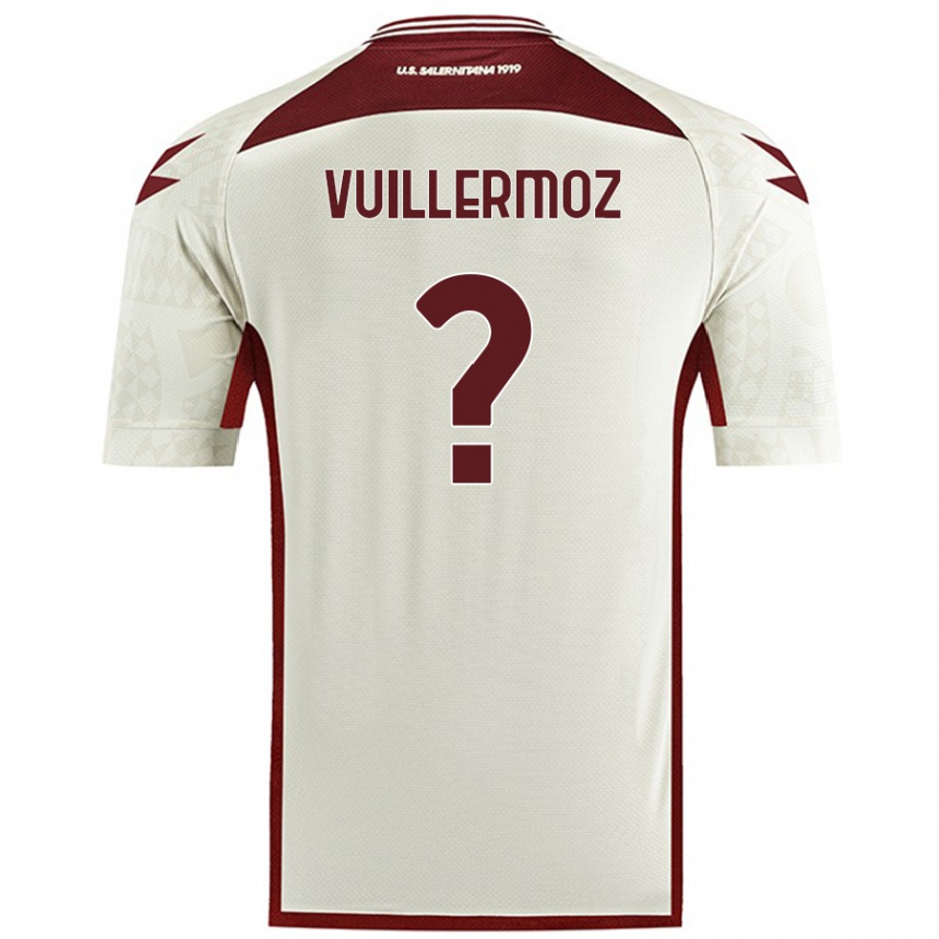 Enfant Football Maillot Joshua Vuillermoz #0 Couleur Crème Tenues Extérieur 2024/25