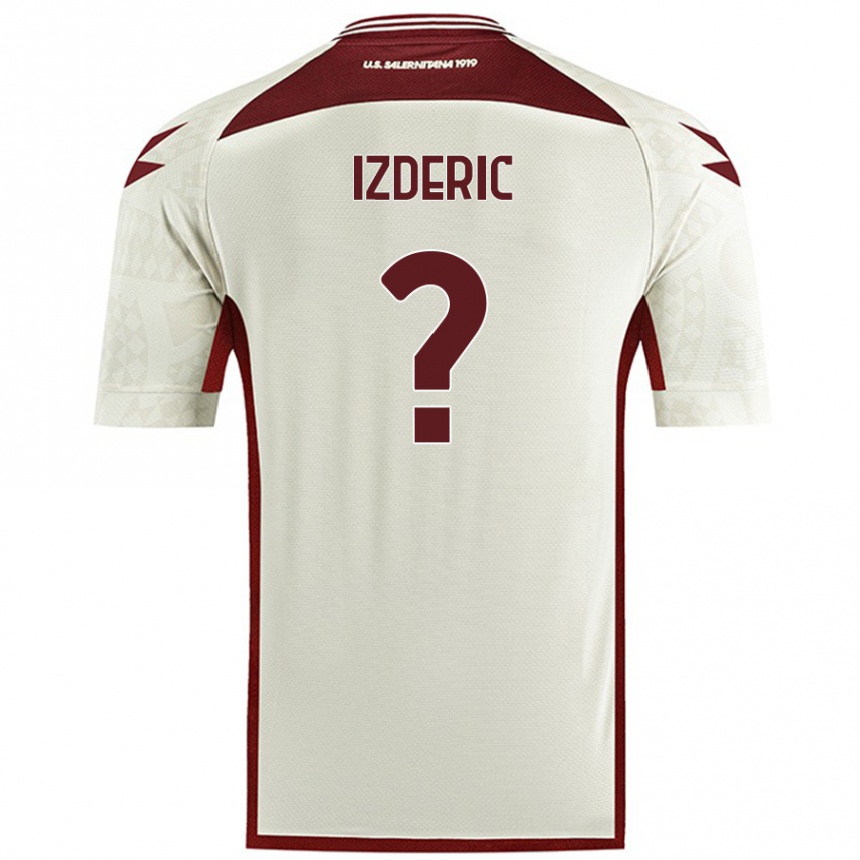 Enfant Football Maillot Luka Izderic #0 Couleur Crème Tenues Extérieur 2024/25