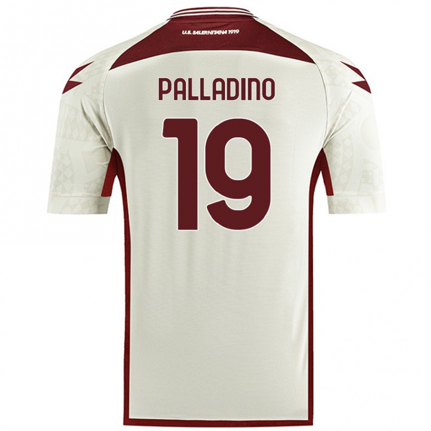 Enfant Football Maillot Alfonso Palladino #19 Couleur Crème Tenues Extérieur 2024/25