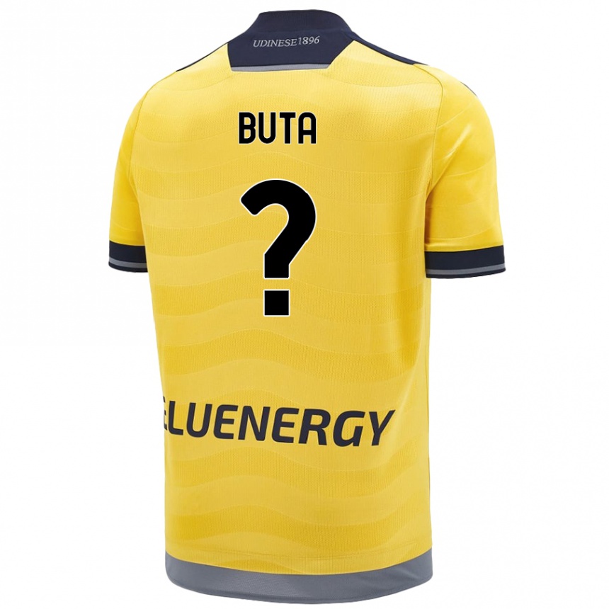 Enfant Football Maillot Leonardo Buta #0 Doré Tenues Extérieur 2024/25