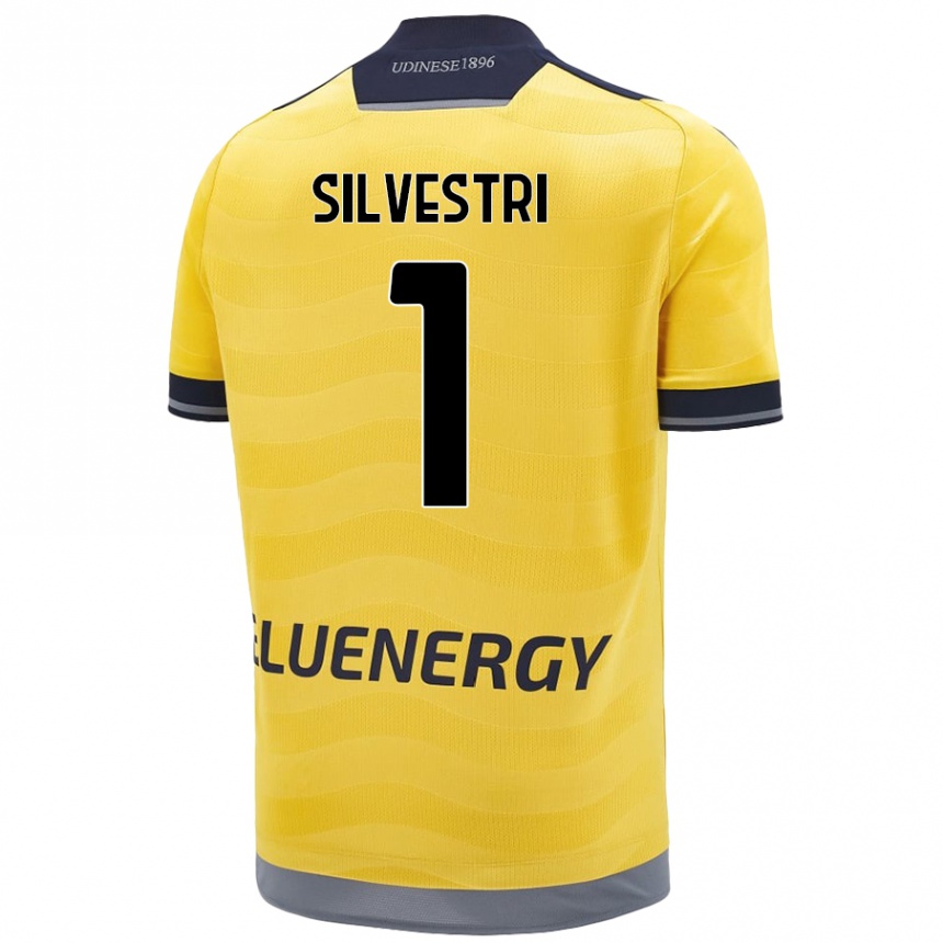 Enfant Football Maillot Marco Silvestri #1 Doré Tenues Extérieur 2024/25