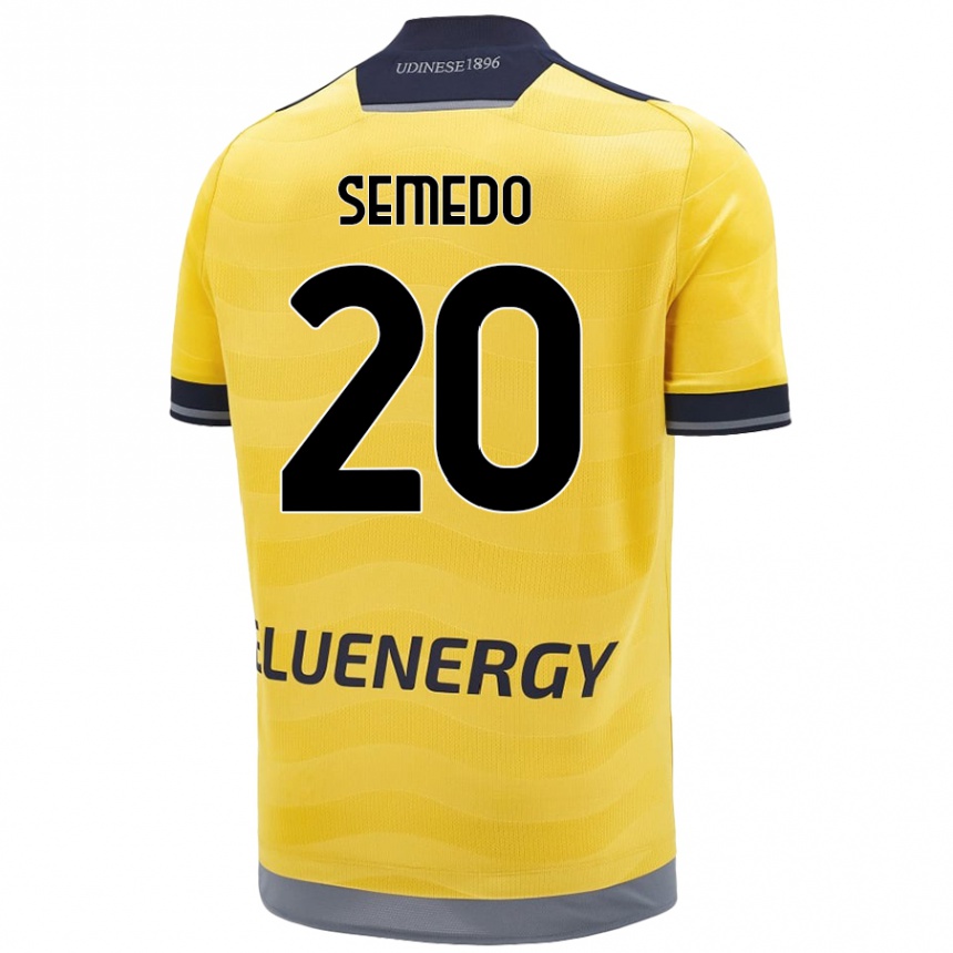 Enfant Football Maillot Vivaldo Semedo #20 Doré Tenues Extérieur 2024/25