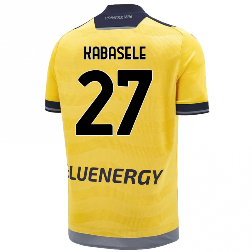 Enfant Football Maillot Christian Kabasele #27 Doré Tenues Extérieur 2024/25