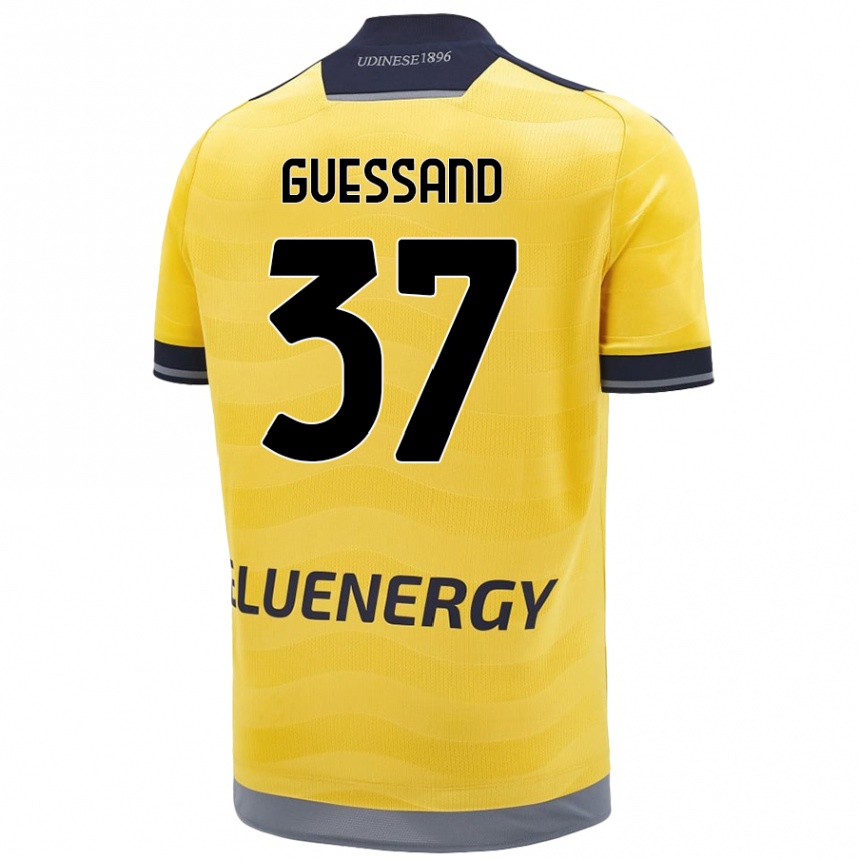 Enfant Football Maillot Axel Guessand #37 Doré Tenues Extérieur 2024/25