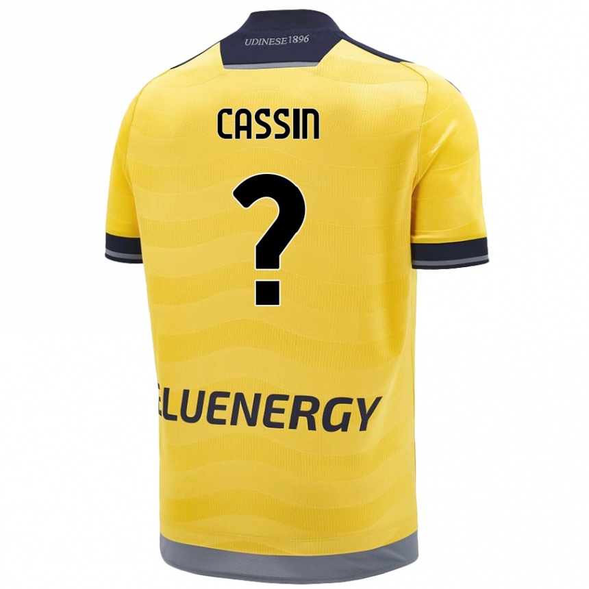 Enfant Football Maillot Marco Cassin #0 Doré Tenues Extérieur 2024/25