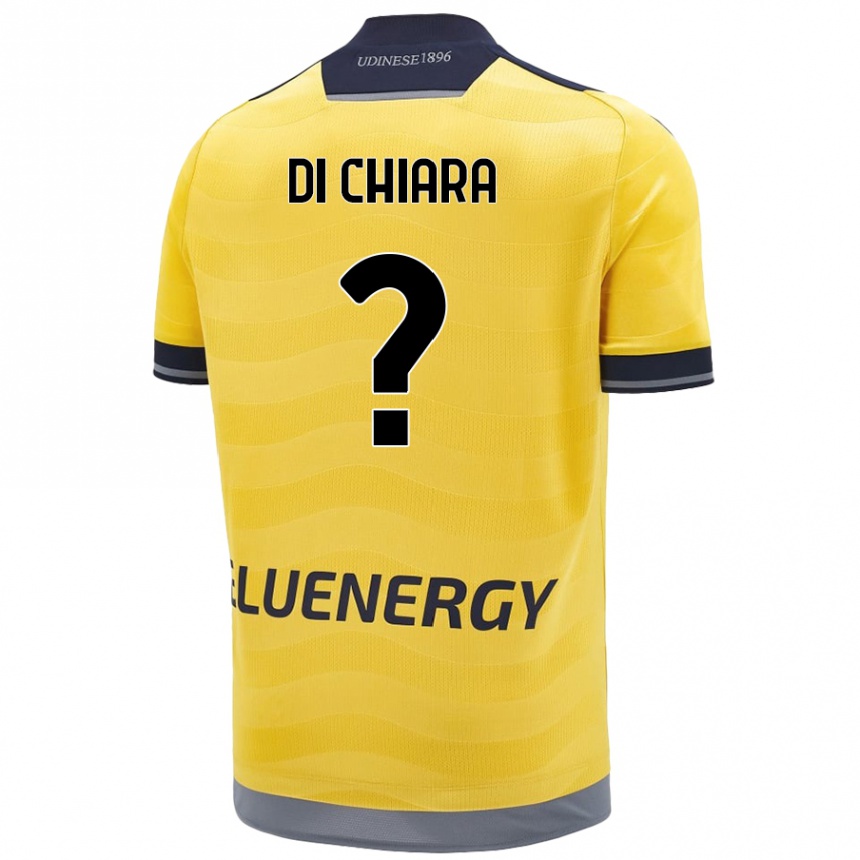 Enfant Football Maillot Andrea Di Chiara #0 Doré Tenues Extérieur 2024/25